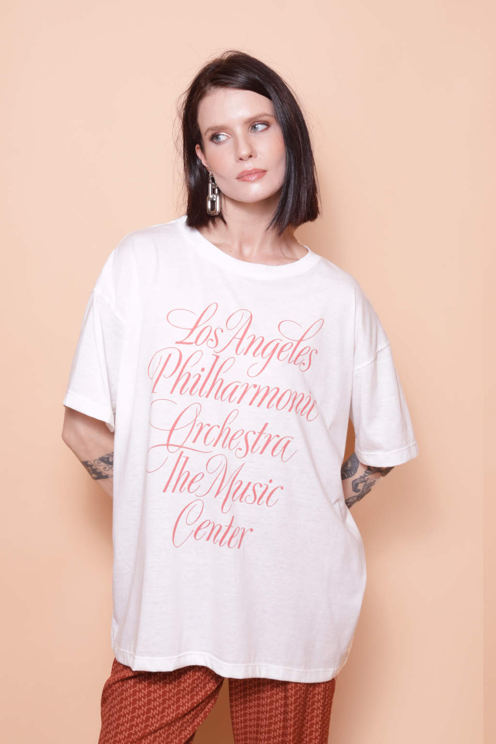 Camiseta oversize estampada LA Phil