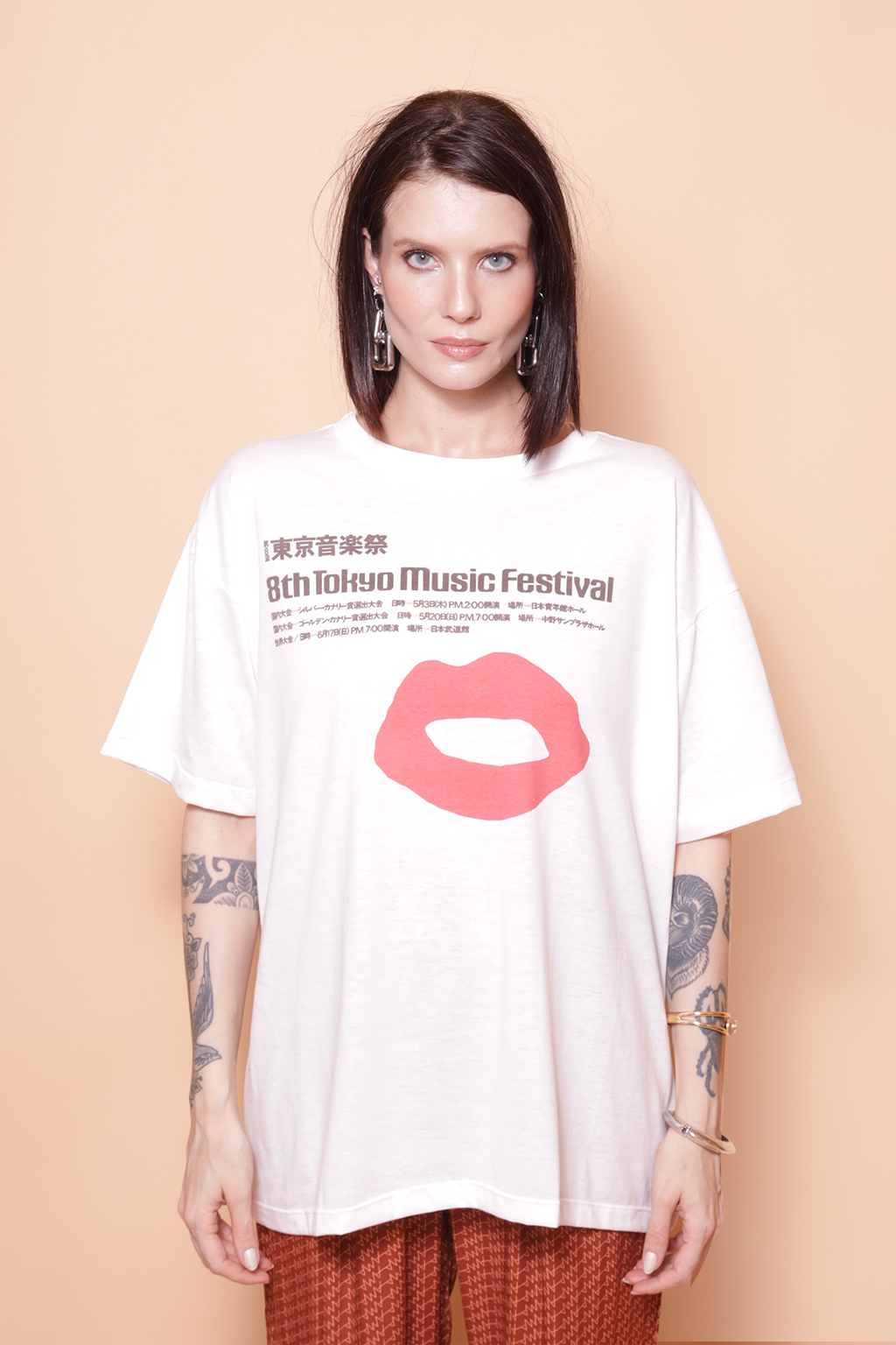 Camiseta oversize estampada Tokyo Music Festival