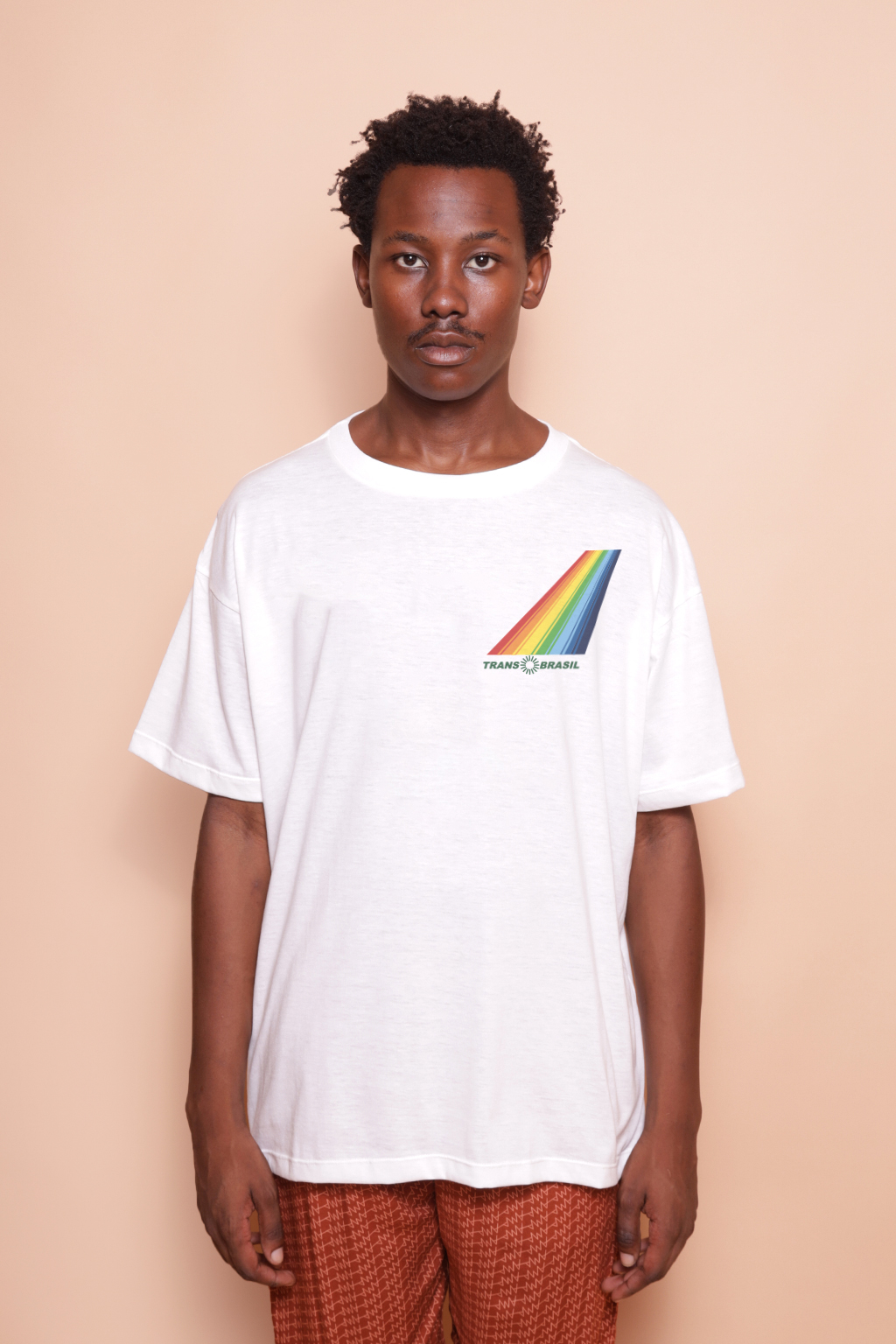 Camiseta oversize estampada Transbrasil