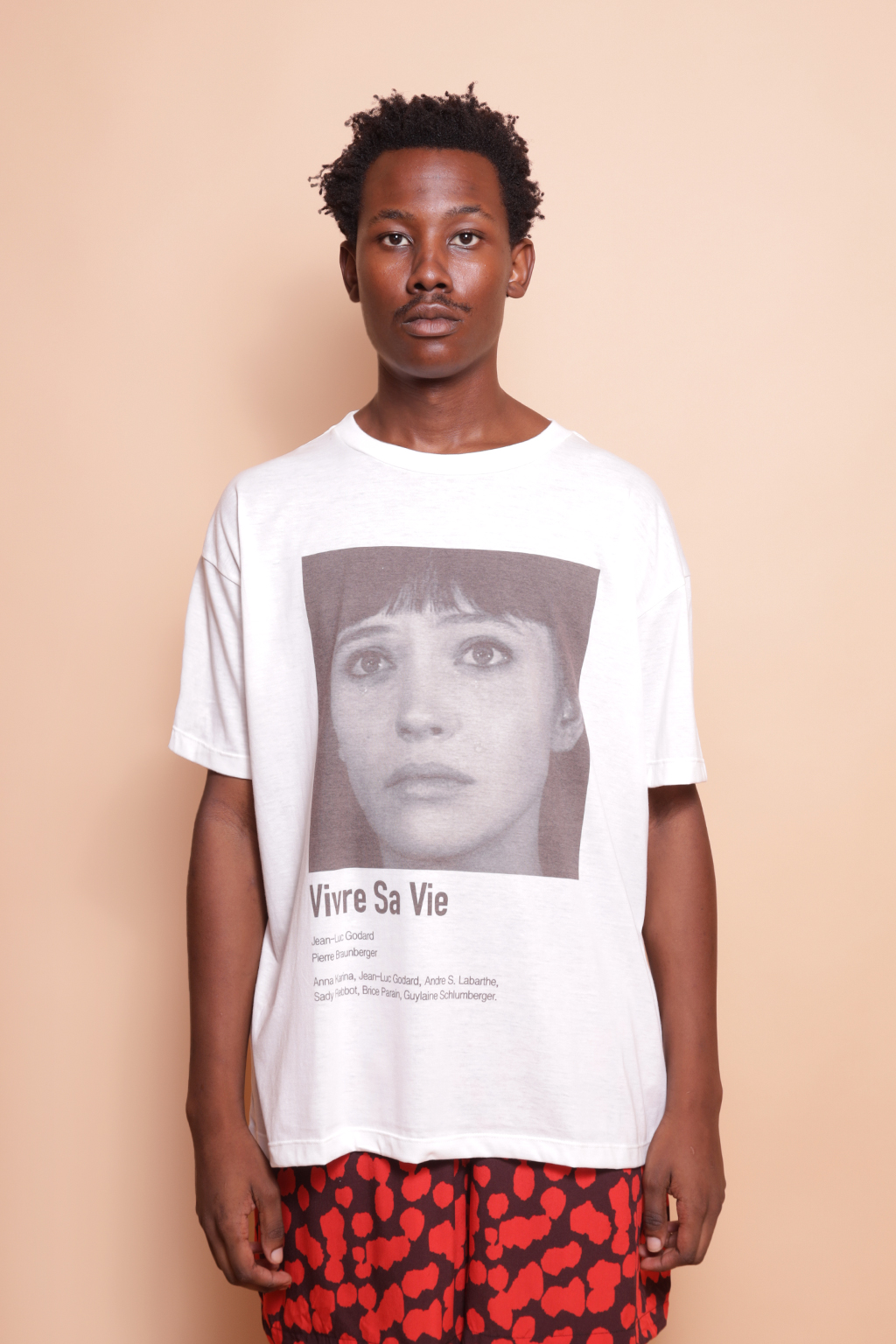 Camiseta oversize estampada Viver a vida