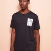Camiseta preta estampada Tubos DTF