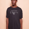 Camiseta oversize preta estampada Kraftwerk DTF