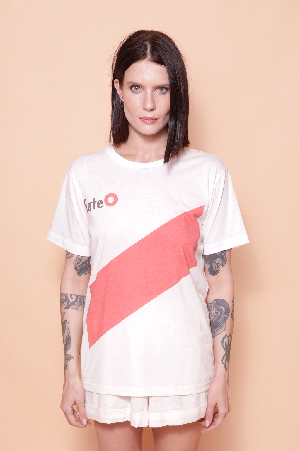 Camiseta oversize estampada River Plate