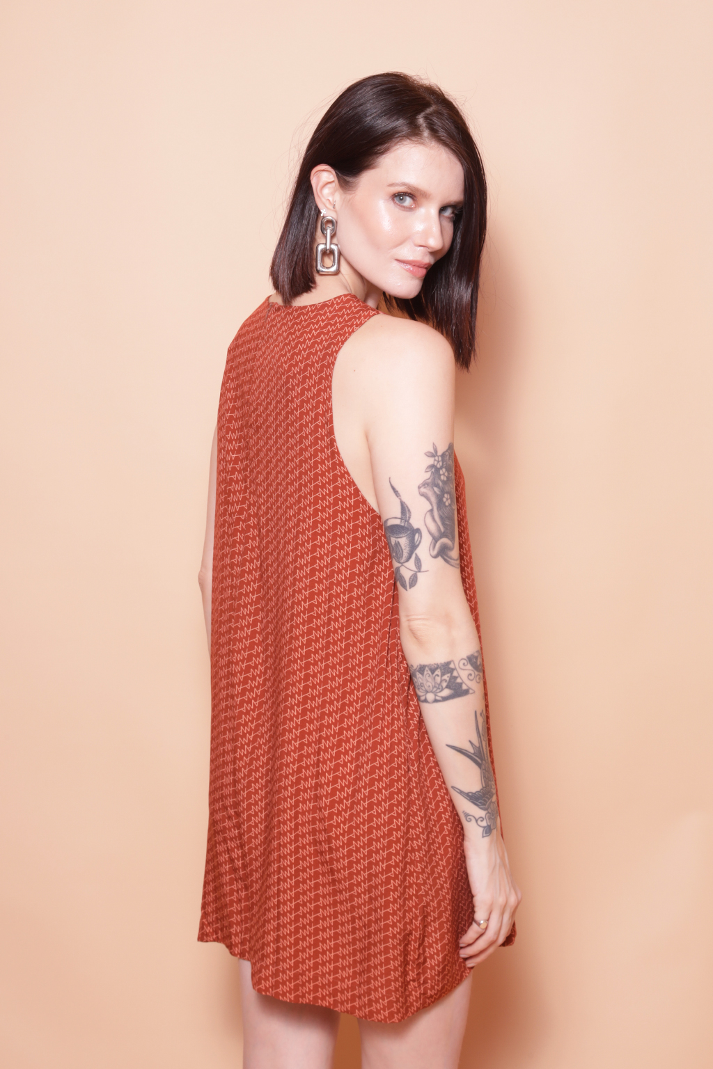 Macaquinho amplo estampa digital AMP corrido