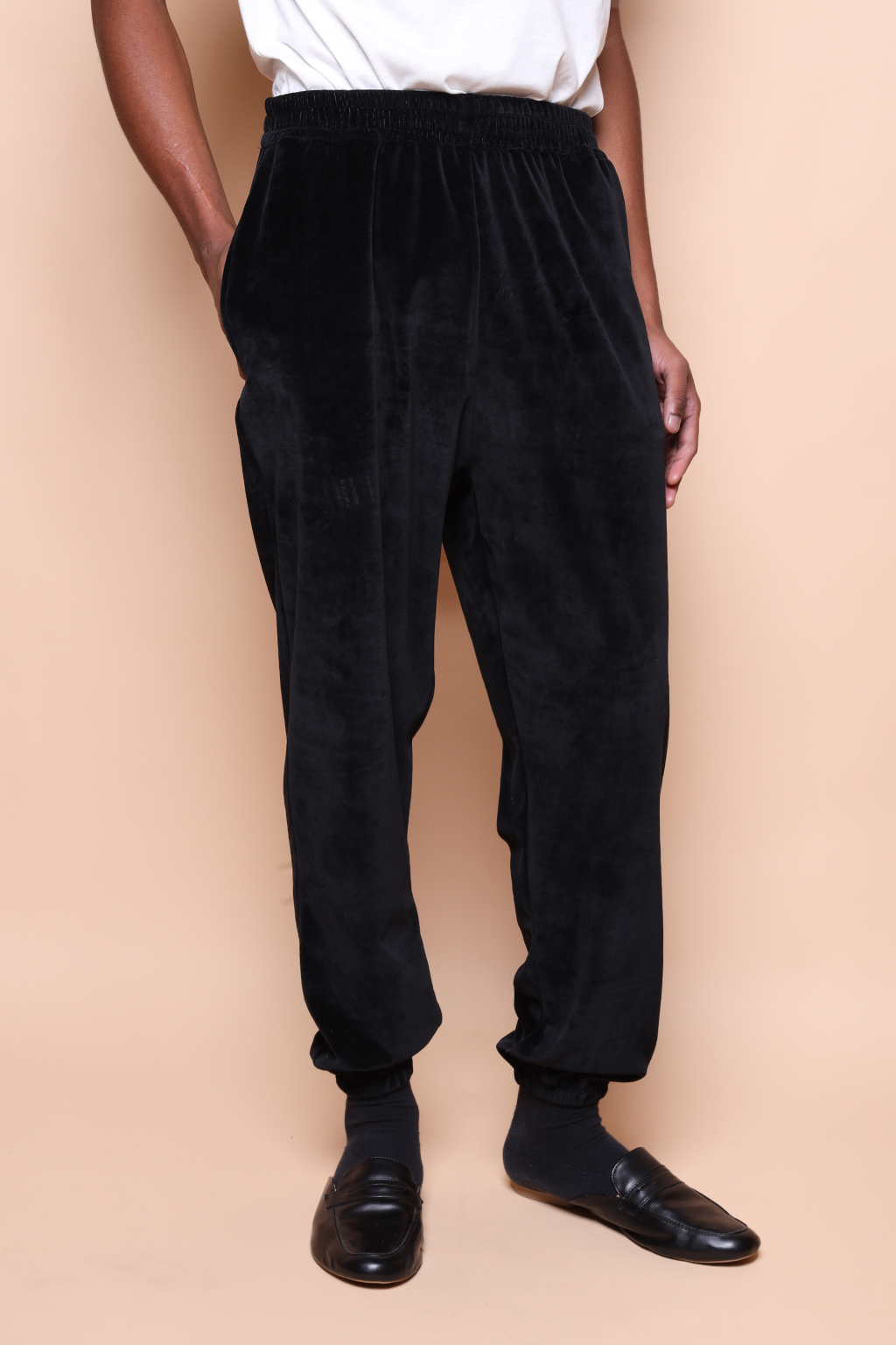 Calça jogger plush preta