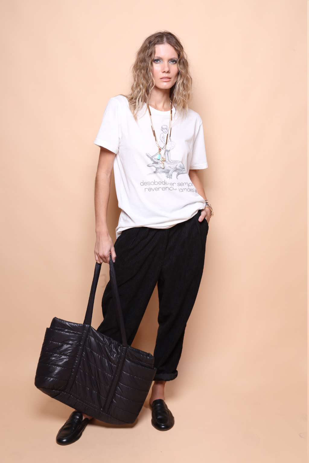 Camiseta estampada Desobedecer sempre