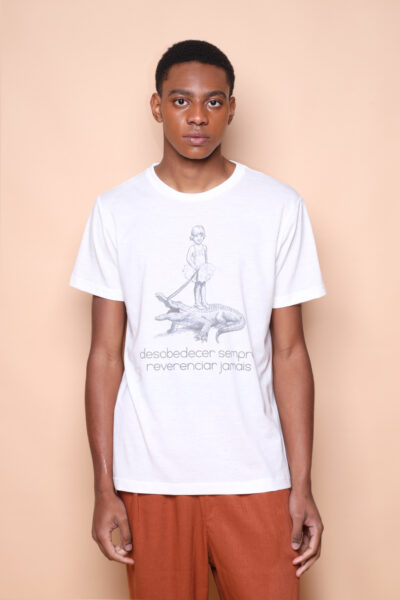 Camiseta estampada Desobedecer sempre