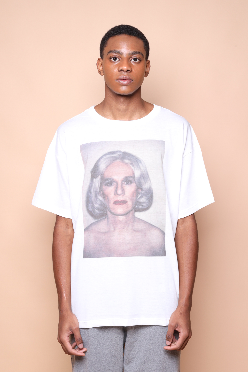 Camiseta oversize estampada Drag Warhol