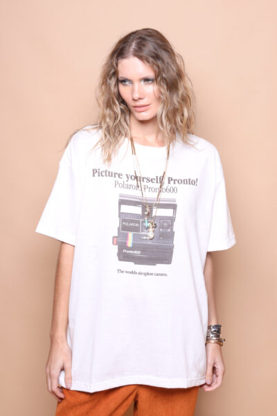 Camiseta oversize estampada Polaroid Pronto
