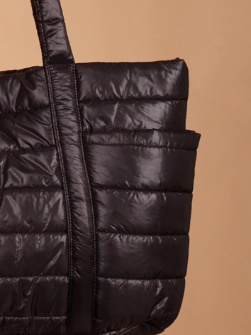 Bolsa puffer 2 bolsos preta - Imagem 4