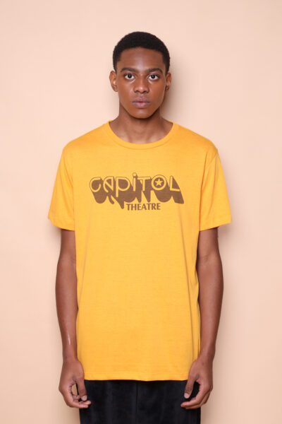 Camiseta amarela estampada Capitol Theatre
