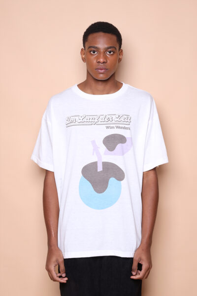 Camiseta oversize estampada No Decurso do Tempo