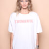 Camiseta oversize estampada S'wonderful