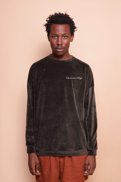 Blusão oversize plush verde Fullgás