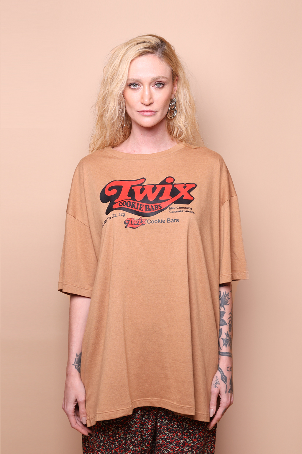 Camiseta oversize estampada Twix