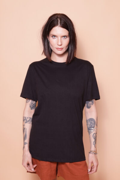 Camiseta básica algodão preta