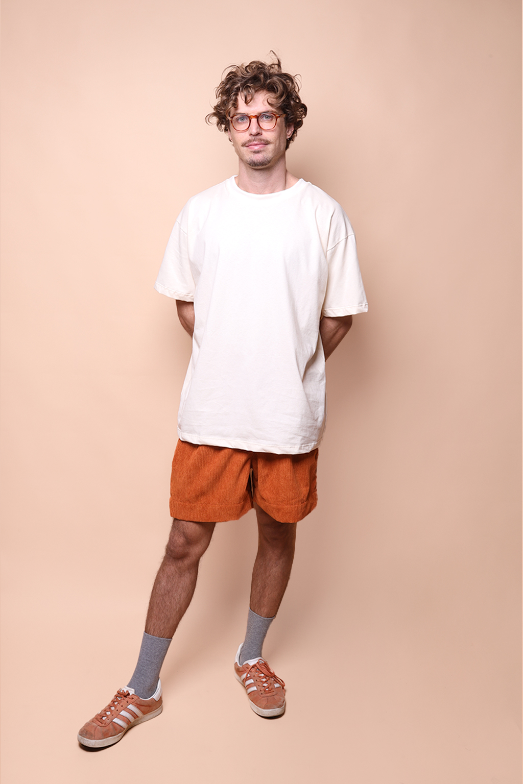 Camiseta oversize algodão off-white