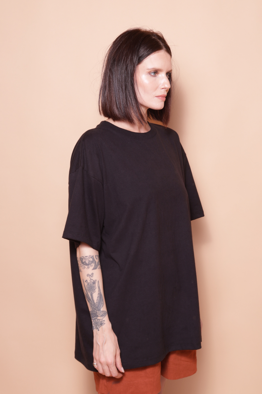 Camiseta básica algodão preta