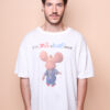 Camiseta oversize estampada Topo Gigio