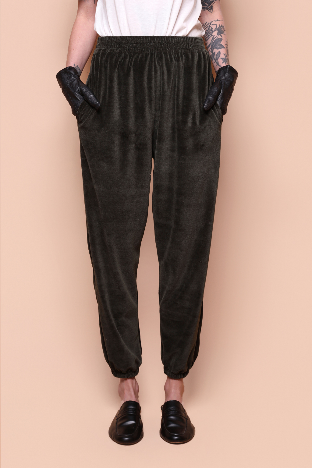 Calça jogger plush verde