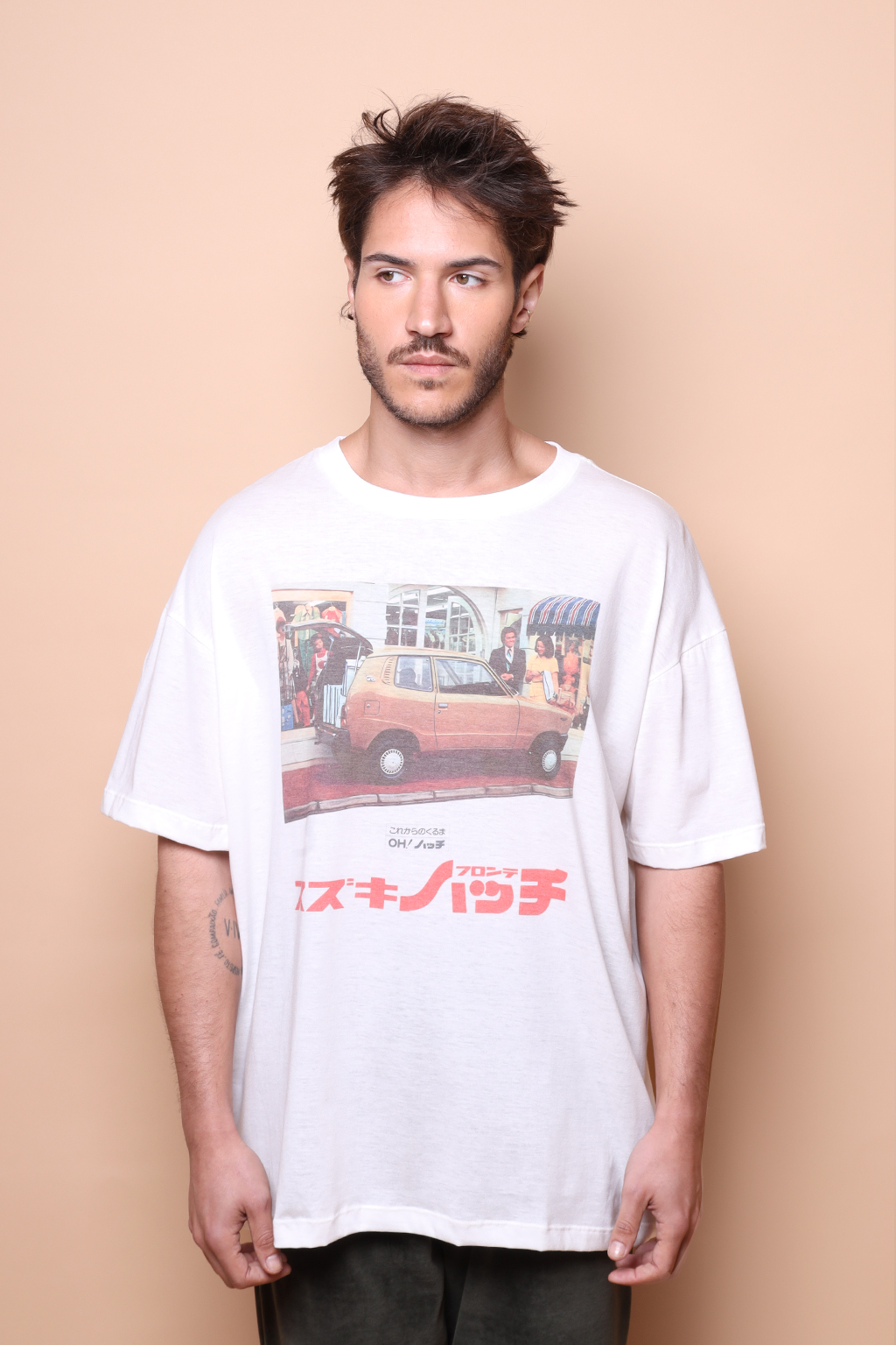 Camiseta oversize estampada Suzuki LC20