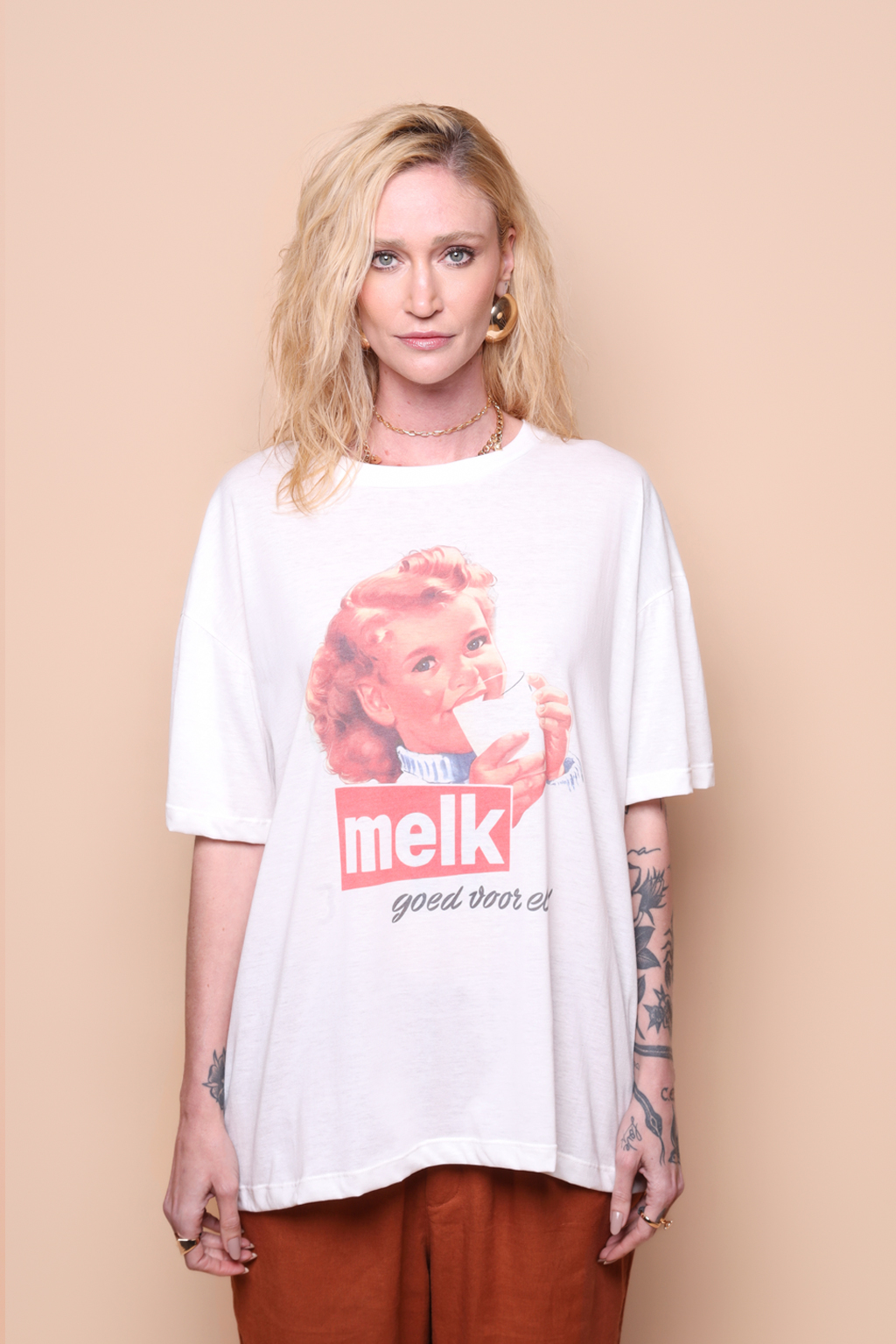Camiseta oversize estampada Melk
