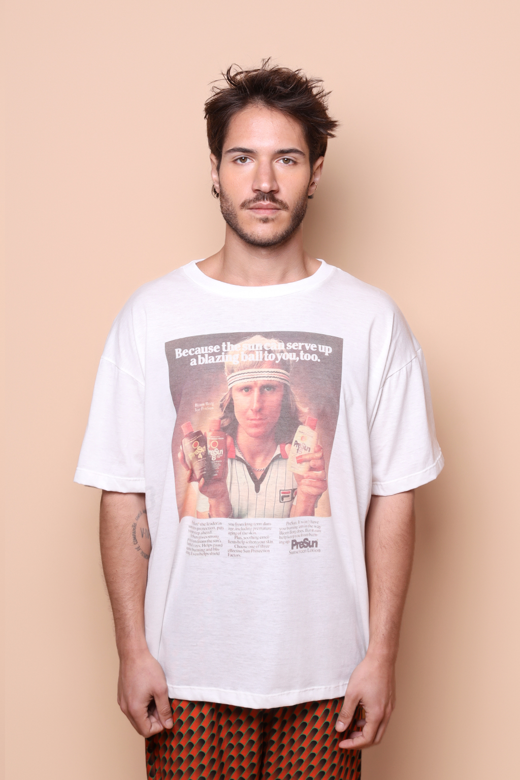 Camiseta oversize estampada Presun