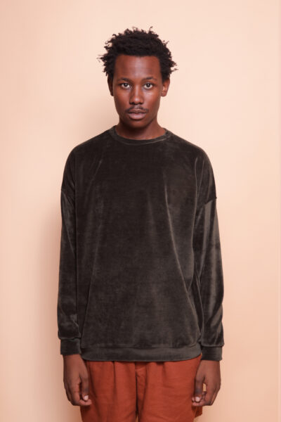 Blusão oversize plush verde