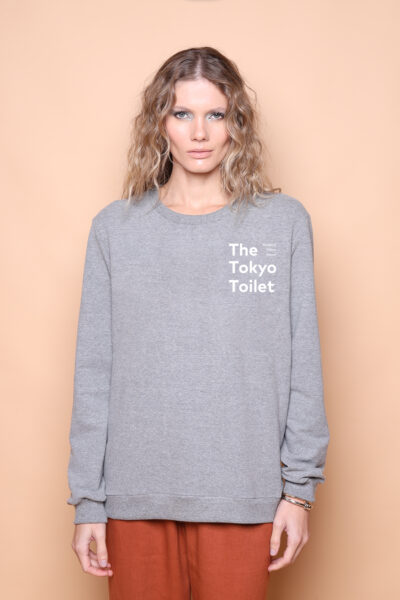 Blusão cinza estampado Tokyo Toilet