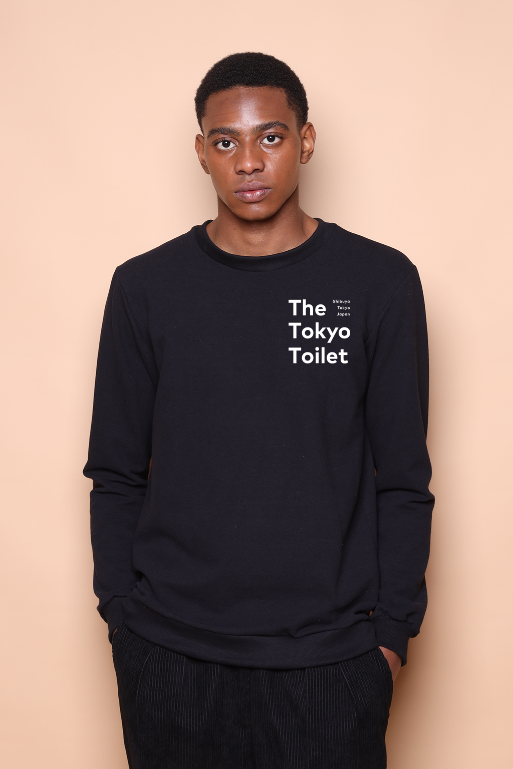 Blusão preto estampado Tokyo Toilet