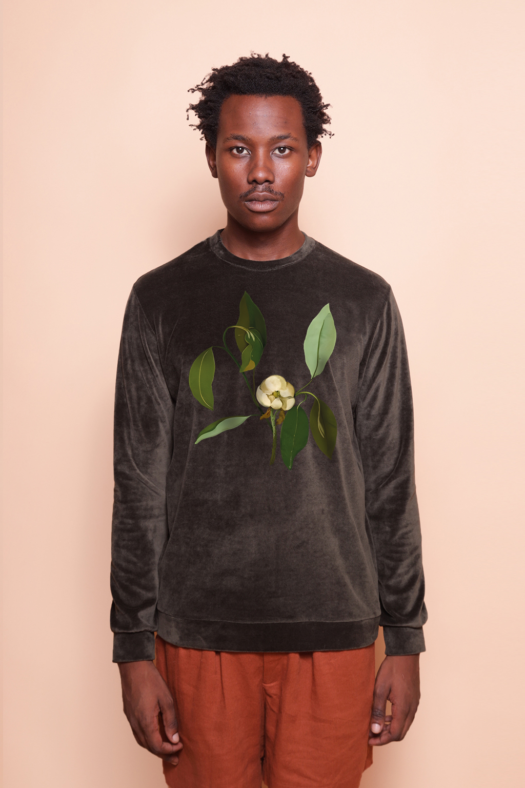 Blusão plush verde Magnólia