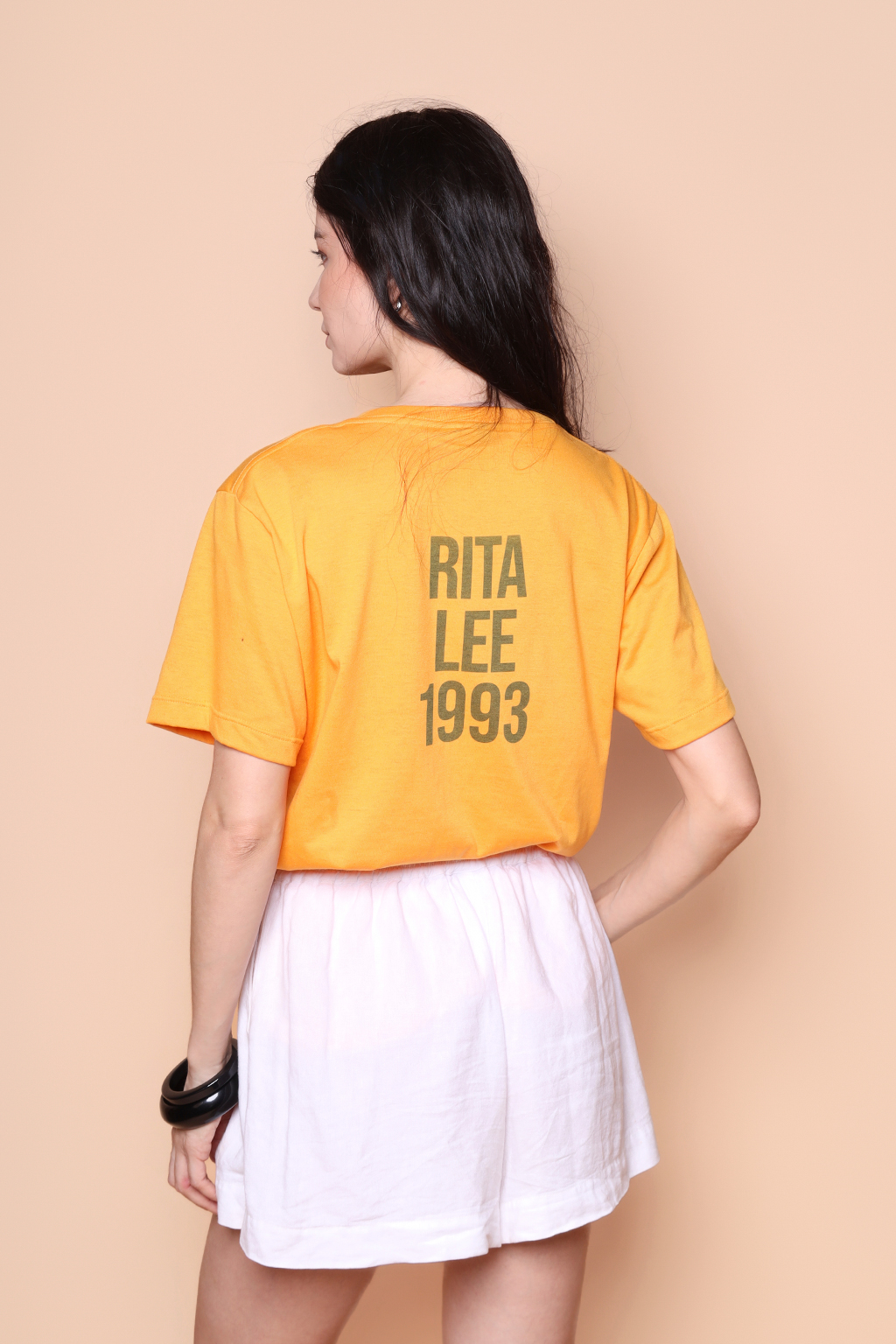 Camiseta amarela estampada Menopower