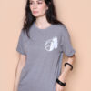 Camiseta oversize cinza estampada Studio 54