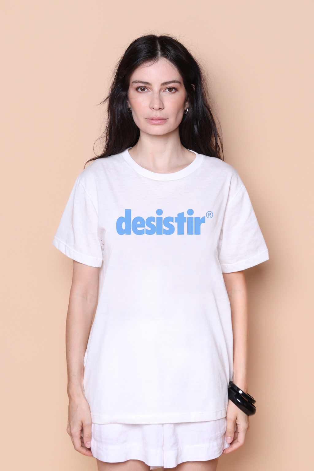 Camiseta estampada Desistir