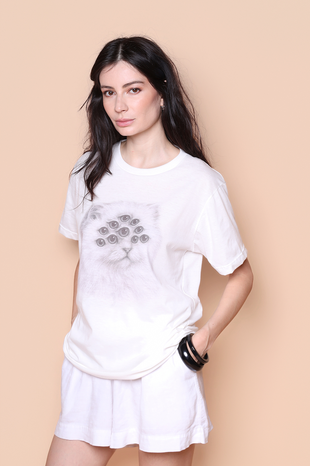 Camiseta estampada Gato Aranha