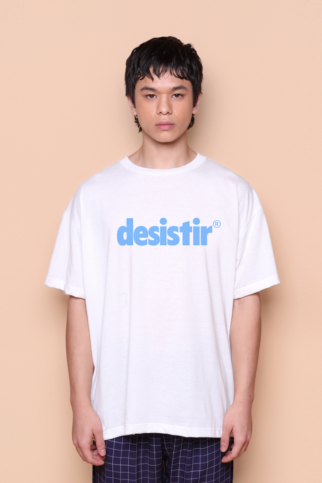 Camiseta oversize estampada Desistir