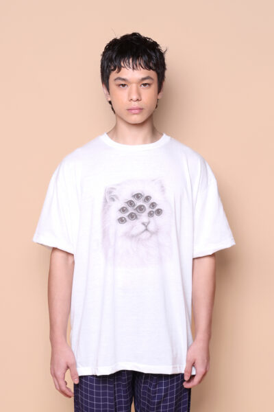 Camiseta oversize estampada Gato Aranha