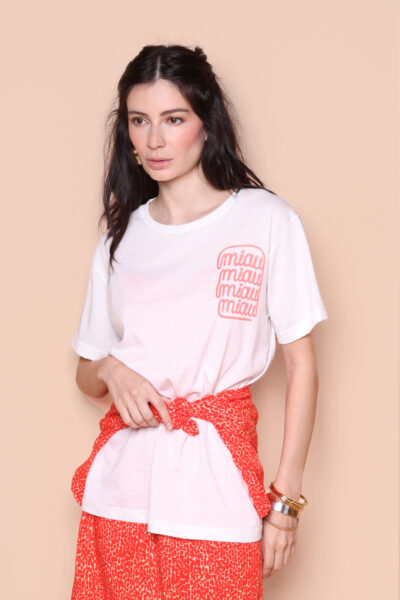Camiseta estampada Miau