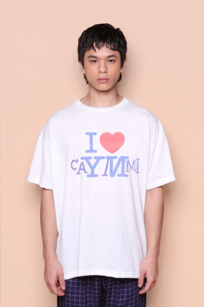 Camiseta oversize estampada I love Caymmi
