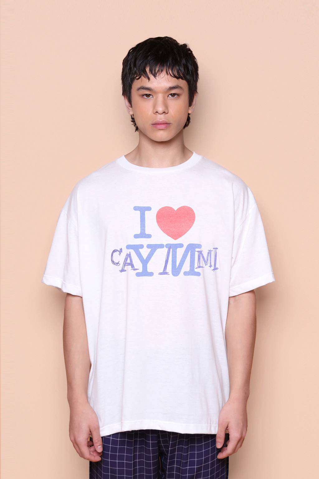 Camiseta oversize estampada I love Caymmi