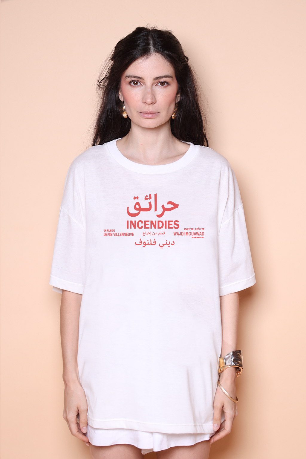 Camiseta oversize collab Reserva Imovision Incêndios