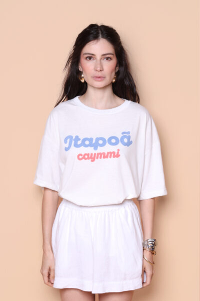 Camiseta oversize estampada Itapoã