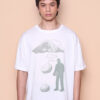 Camiseta oversize estampada Homem Pedra