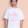 Camiseta oversize estampada Samba de mon pays