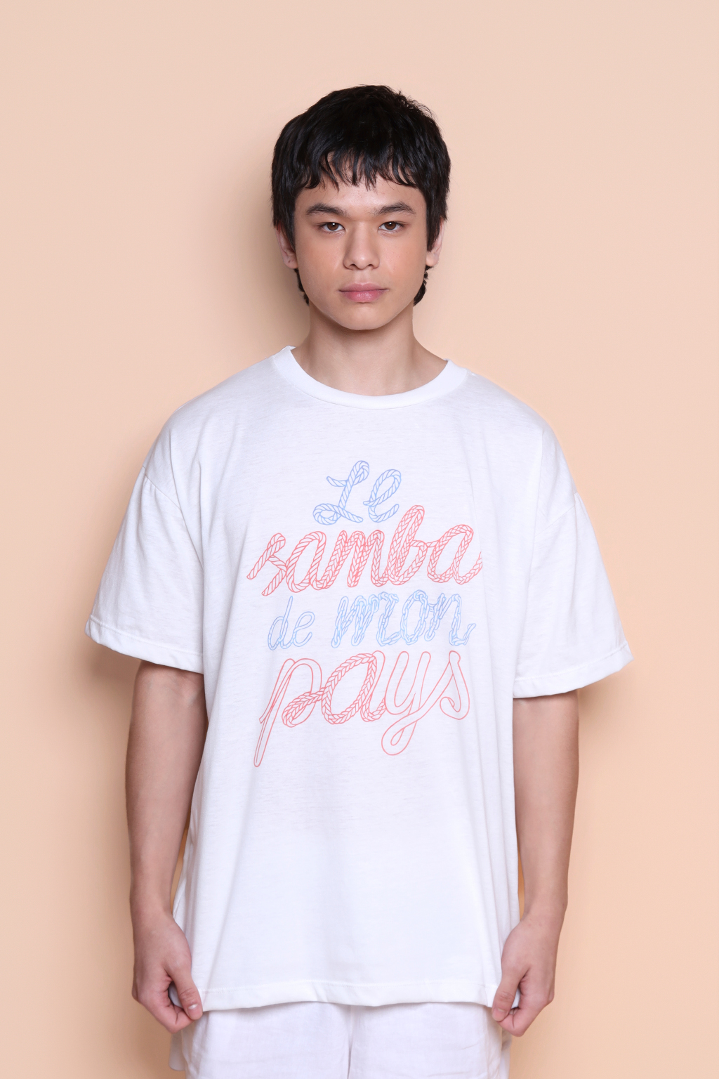 Camiseta oversize estampada Samba de mon pays