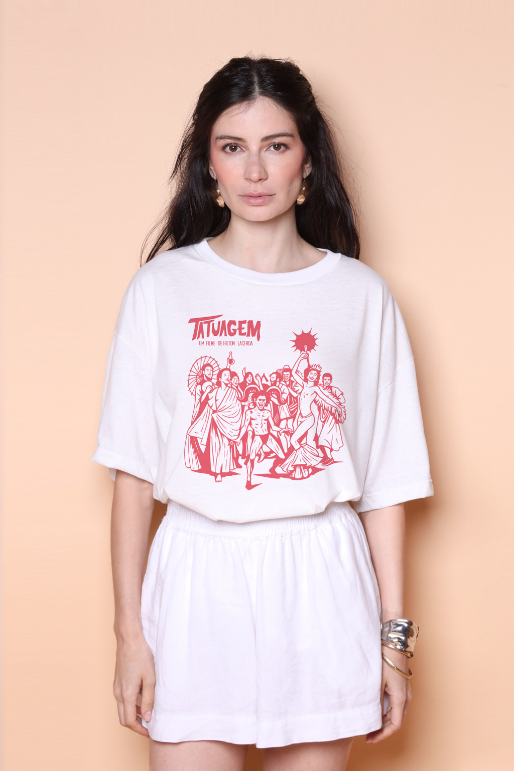 Camiseta oversize collab Reserva Imovision Tatuagem