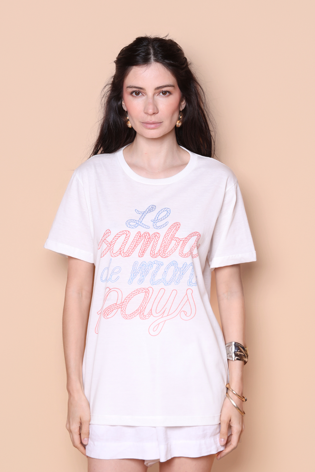 Camiseta estampada Samba de mon pays