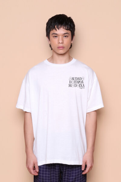 Camiseta oversize estampada Saudade de Itapoã