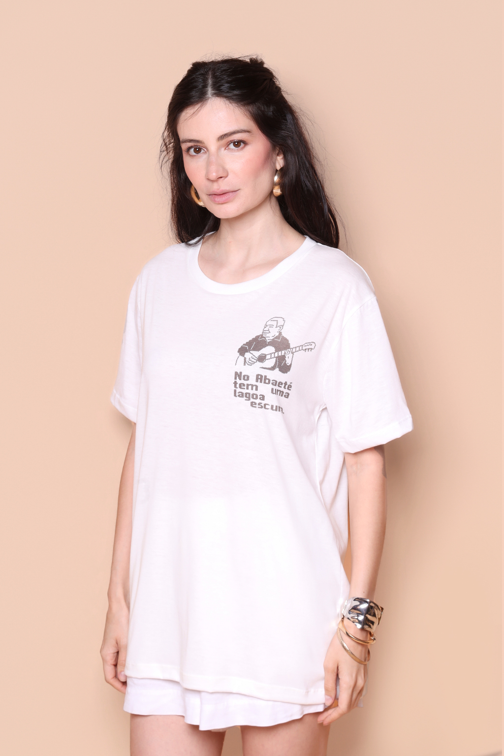 Camiseta estampada Lagoa Escura