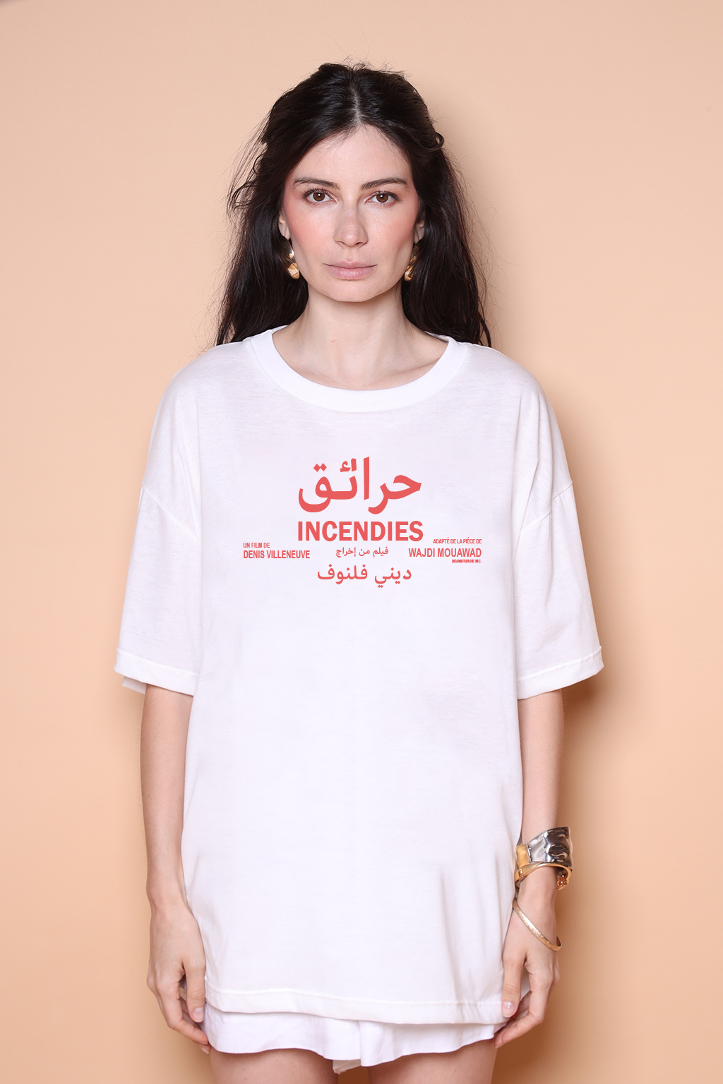Camiseta oversize collab Reserva Imovision Incêndios